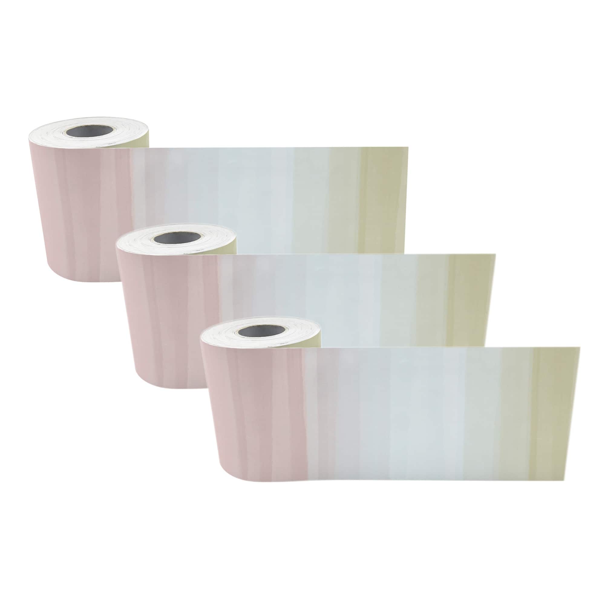 Teacher Created Resources® 3" x 50ft. Cool Tones Straight Rolled Border Trim, 3ct.